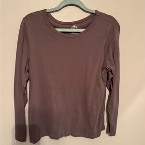 St. John's Bay Chocolate Long Sleeve Tee